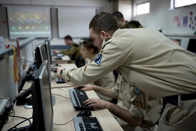 IDF cyber defense cadets. (Cpl. Eden Briand/IDF Spokesperson's Unit)