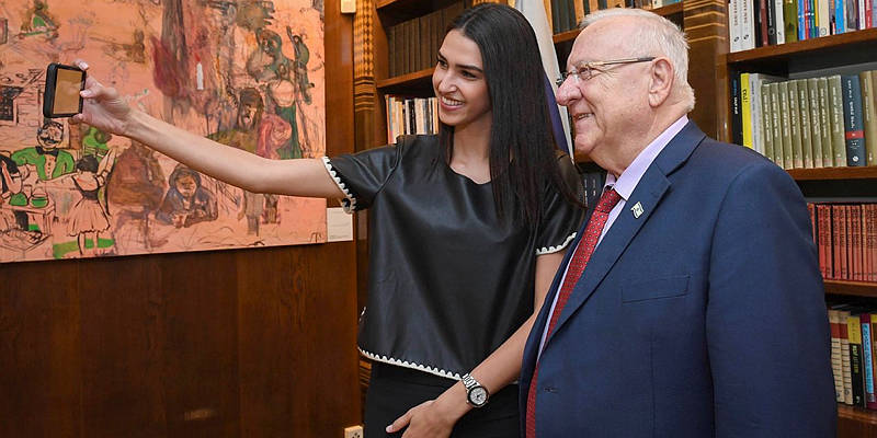 Miss Israel and Rivlin