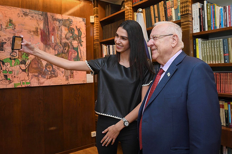 Miss Israel and Rivlin