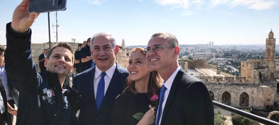 Netanyahu Levin 3-millionth tourist
