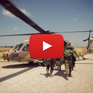 IDF medics train to evacuate wounded troops.