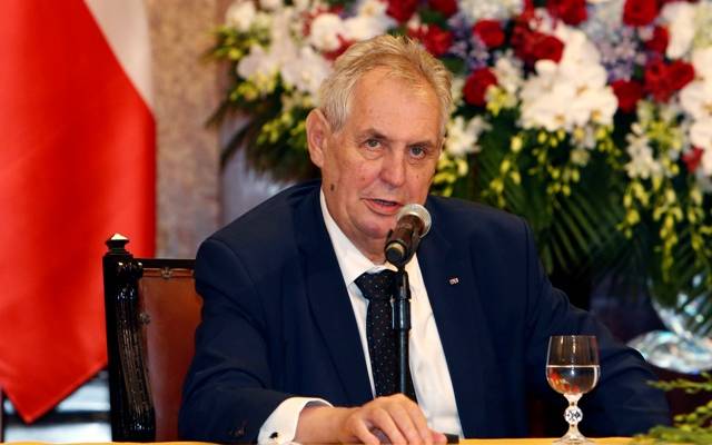 Czech President Milos Zeman