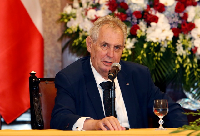 Czech President Milos Zeman