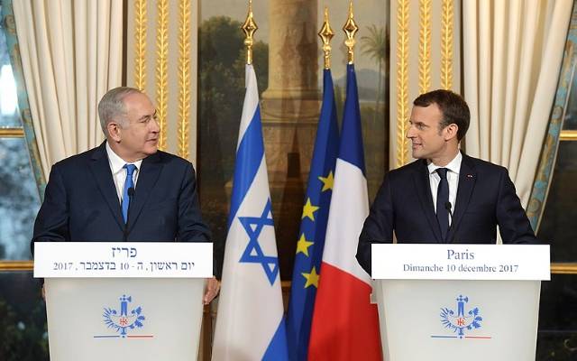 Netanyahu Macron