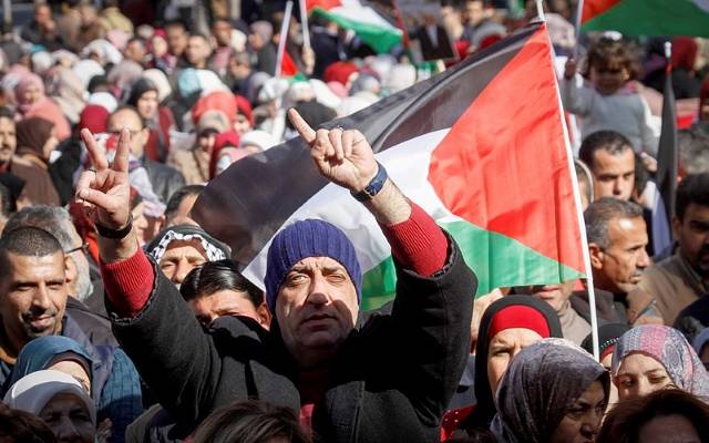 Palestinian protesters