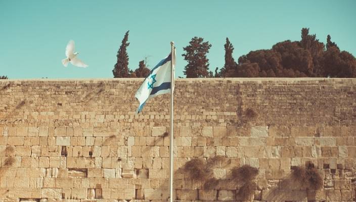 Jerusalem kotel flag