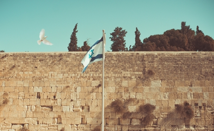 Jerusalem kotel flag