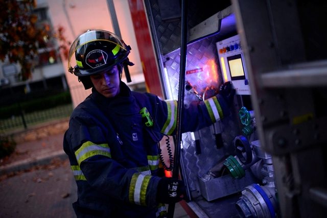 Israeli firefighter