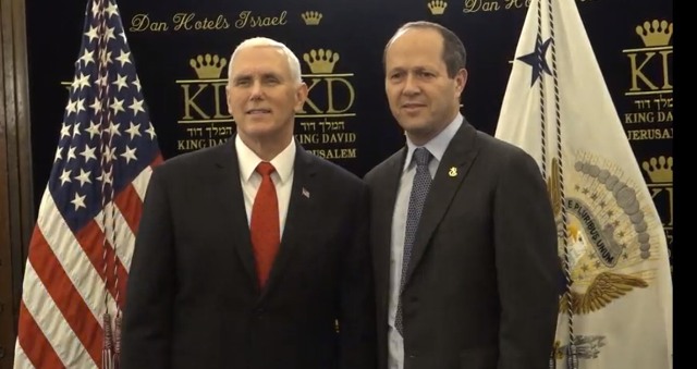 Jlem Mayor Barkat & VPOTUS Pence