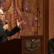Cornel West (R) and Prof. Alan Dershowitz