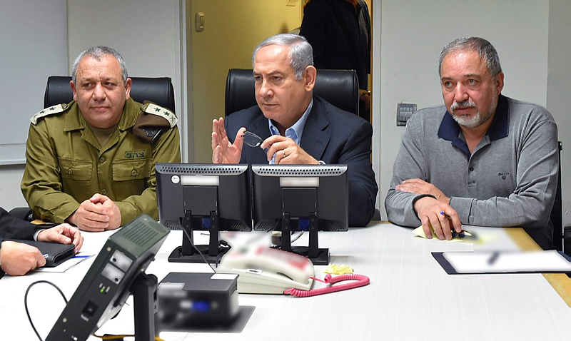 Eisenkot, Liberman, Netanyahu