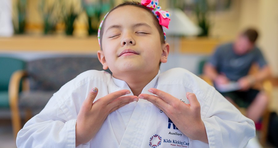 Martial arts therapy children cancer