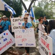 Protest French consulate Jerusalem
