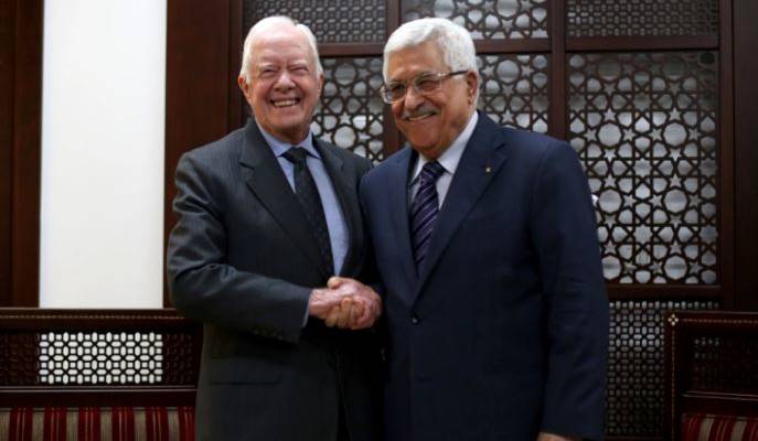 Jimmy Carter and Mahmoud Abbas