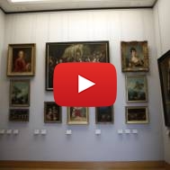 Paintings looted by Nazis during World War II on display at the Louvre museum, in Paris
