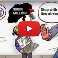 Anti-Semitic cartoons disseminated via the Scottish Palestine Solidarity Campaign's social media. (screenshot)