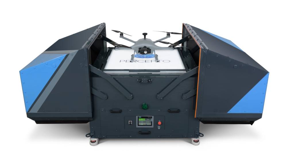 Percepto drone and base station