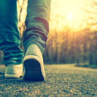 Taking steps, walking