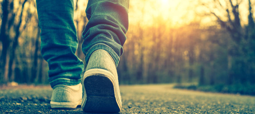 Taking steps, walking