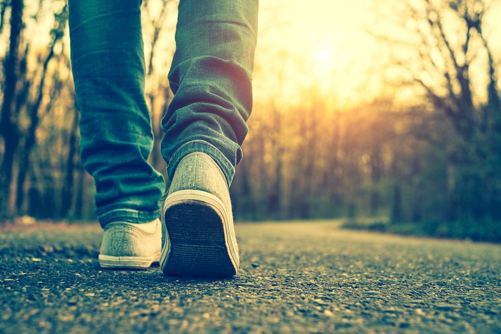 Taking steps, walking
