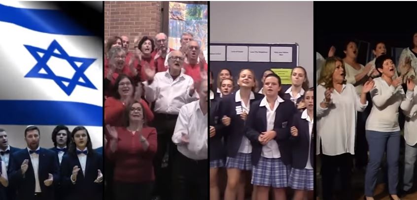 15 choirs sing oseh shalom1