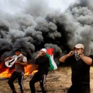 Palestinian protesters