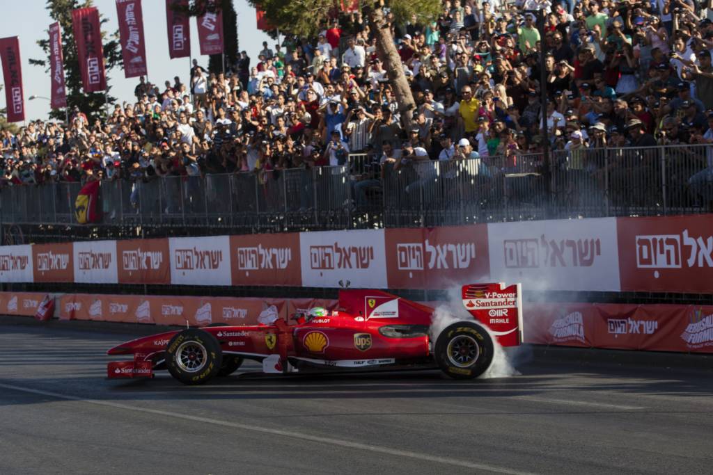 Jerusalem Formula One Road Show. (Flash90)