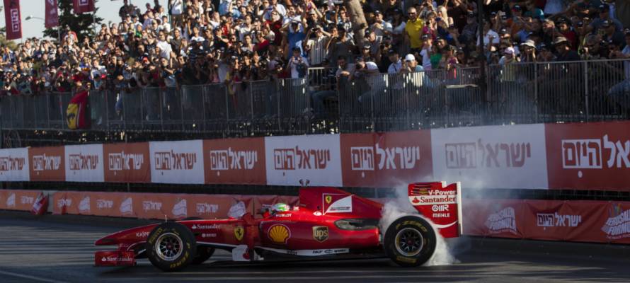 Jerusalem Formula One Road Show. (Flash90)