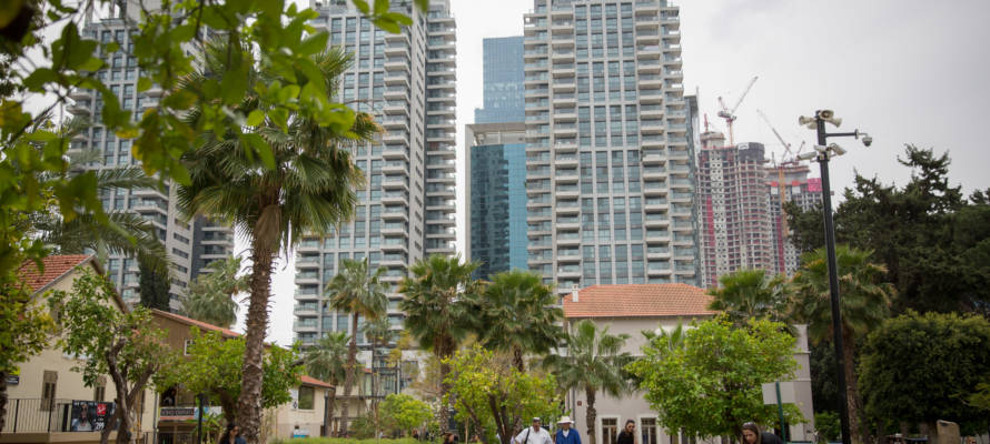 Tel Aviv's Sarona neighborhood. (Miriam Alster/Flash90)