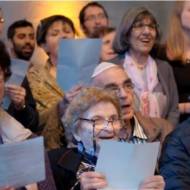 Holocaust survivors sing I'm Still Alive