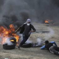 Palestinian rioters