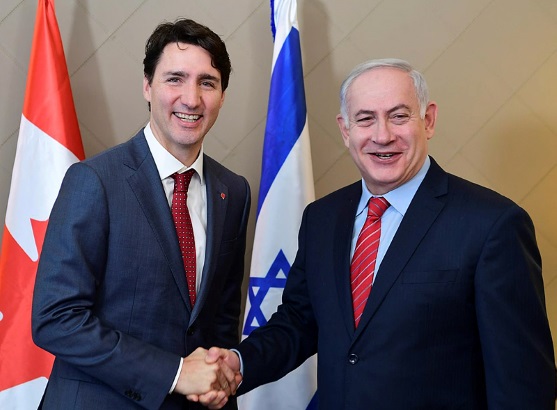 PM Netanyahu with Canadian Prime Minister Justin Trudeau
