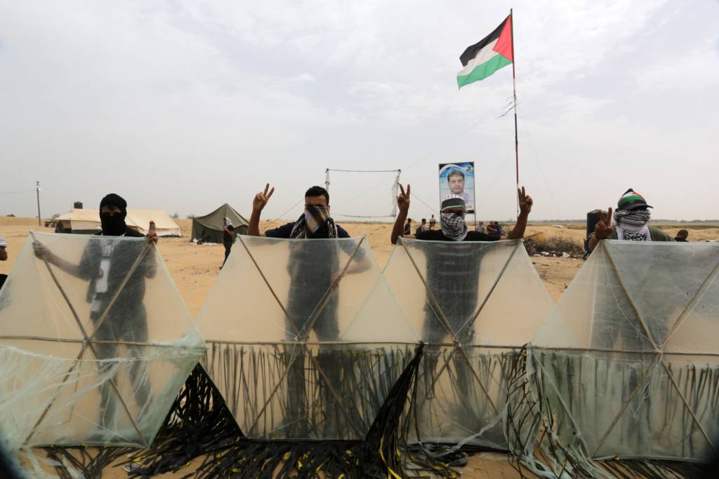 Gaza Riots Arson Kites