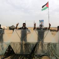 Gaza Riots Arson Kites