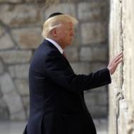 President Donald Trump visits the Western Wall in Jerusalem. (AP/Evan Vucci)