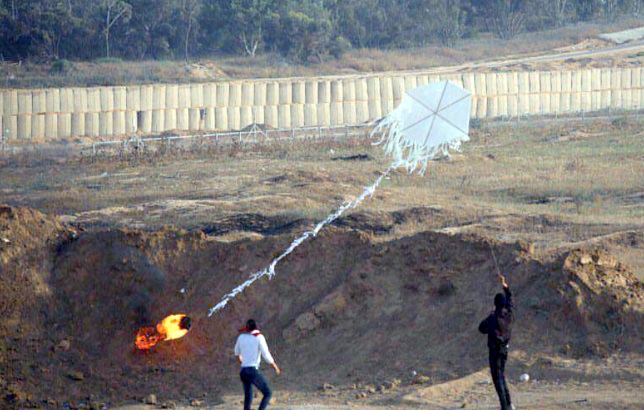 Fire kites