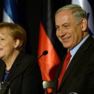 Netanyahu and German Chancellor Angela Merkel