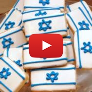 Israeli Flag Cookie