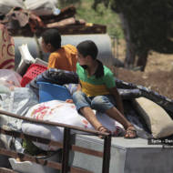 Many Syrian refugees like these have fled to the area near Israel's border. (Nabaa Media via AP)