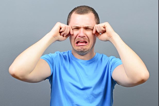 Man crying