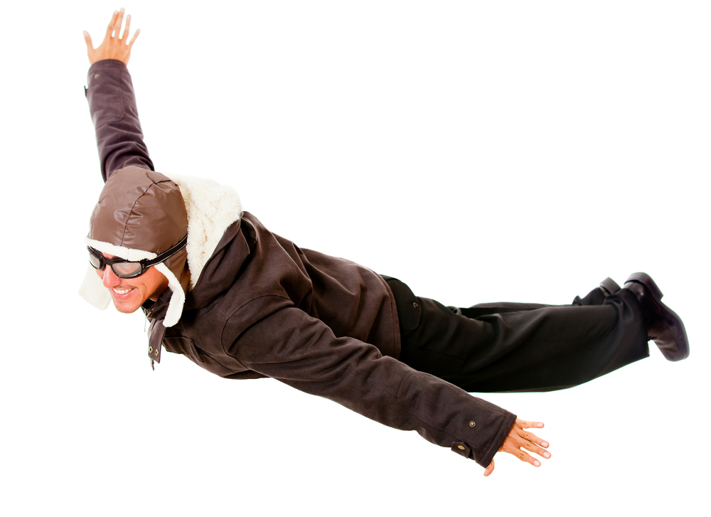 Person flying