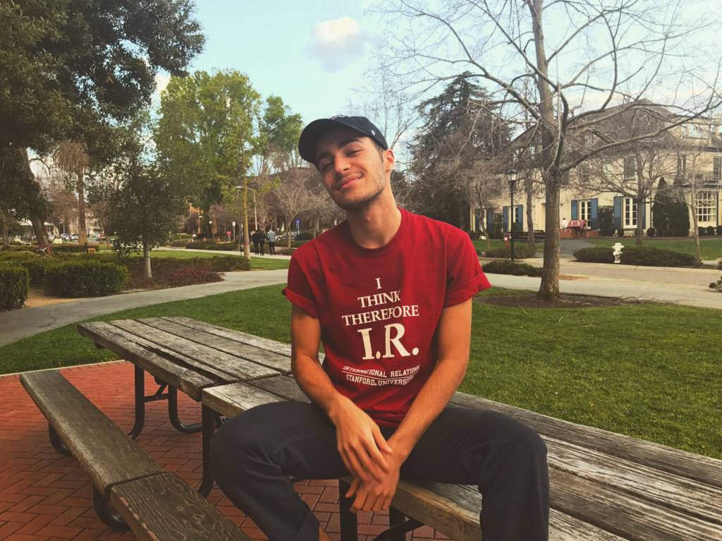 Stanford University student Hamzeh Daoud, who physically threatened Zionists. (Facebook)