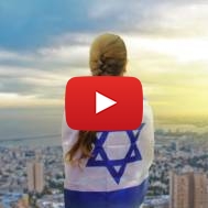 Girl with Israeli Flag
