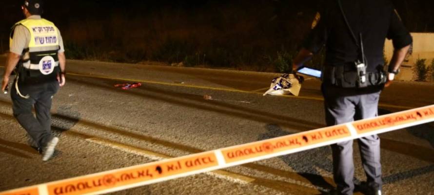 Scene of Havat Gilad car-ramming