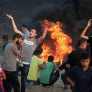Palestinians riot on Israel's border