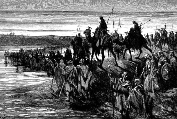 Israelites enter Israel