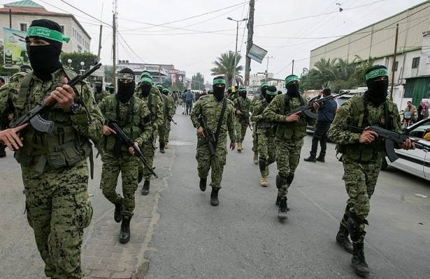 Hamas terrorists in Gaza