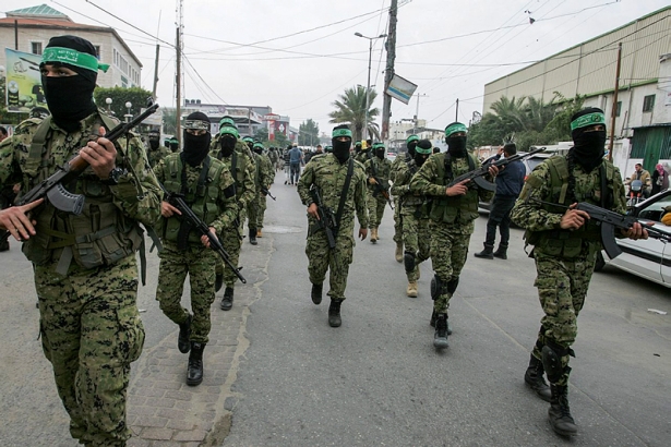 Hamas terrorists in Gaza