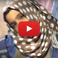 Syrian refugee child at the Israeli-run school. (Screenshot)
