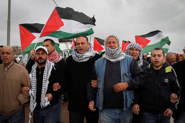 Palestinian protesters
